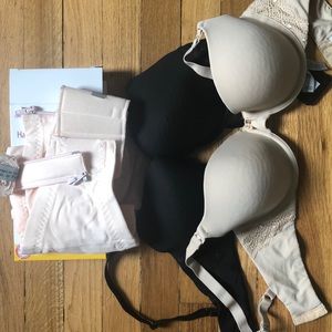 pumping bra and 2 nursing bras size 34DD